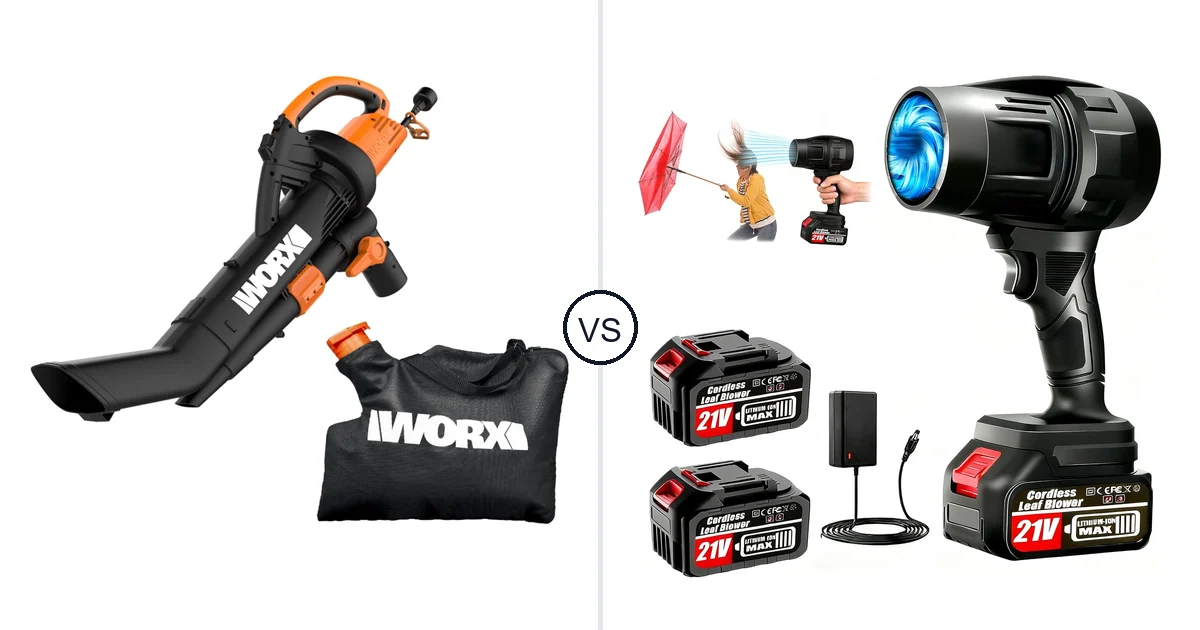 WORX WG509 vs Vopot: Best Vacuum for Your Needs