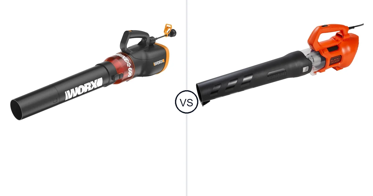 WORX WG520 vs BLACK+DECKER BEBL750: Best Leaf Blower
