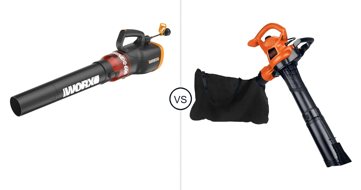 WORX WG520 vs BLACK+DECKER BV3600: Best Vacuum for Your Needs