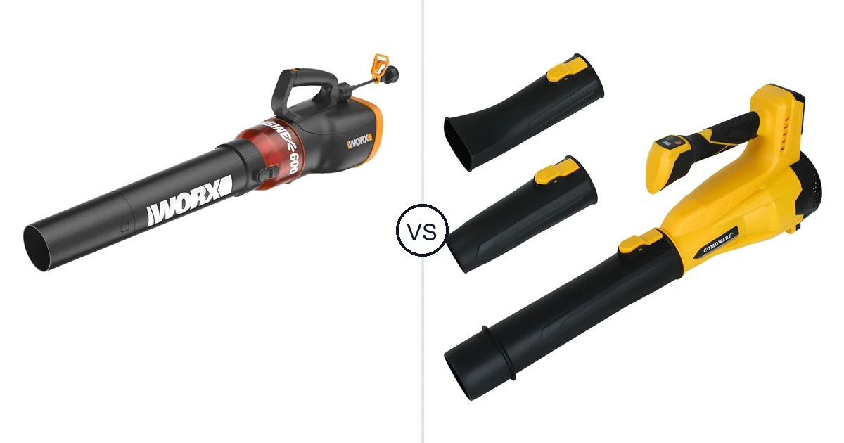 WORX WG520 vs COMOWARE CN-Leaf Blower Only: Best Leaf Blower for