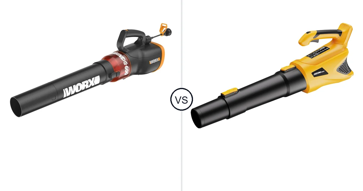 WORX WG520 vs HEINPRO Leaf Blower: Which Should You Buy?