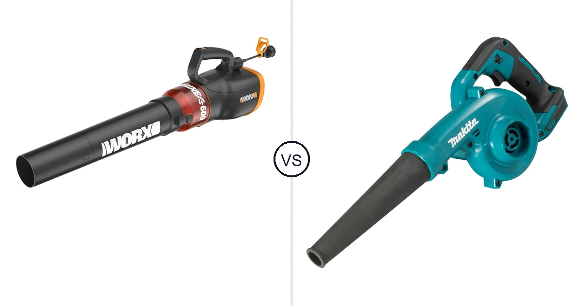 WORX WG520 vs Makita DUB185Z: Leaf Blower Comparison