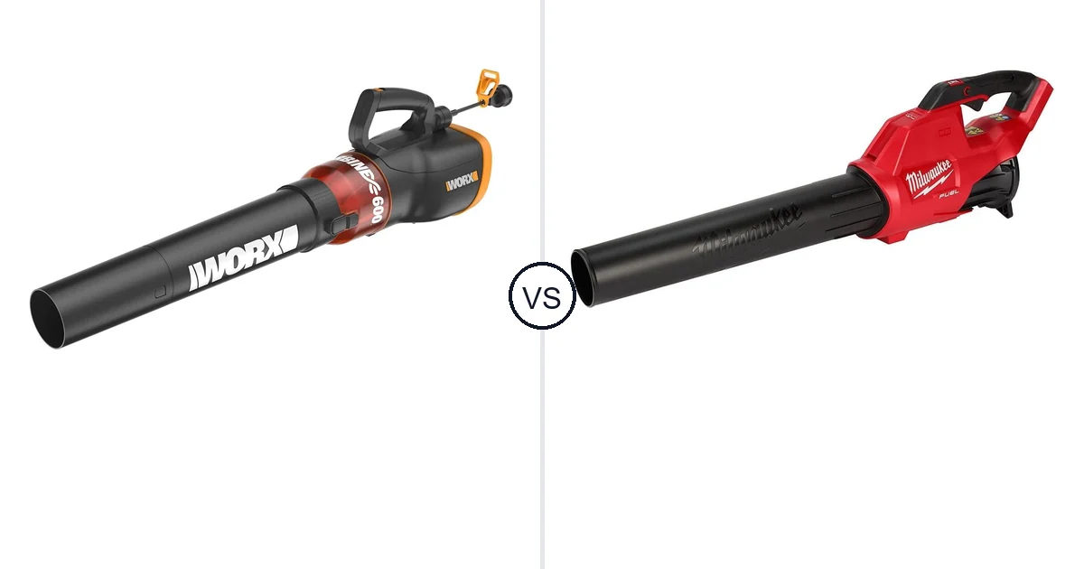 WORX WG520 vs Milwaukee M18: Best Leaf Blower for Your Needs