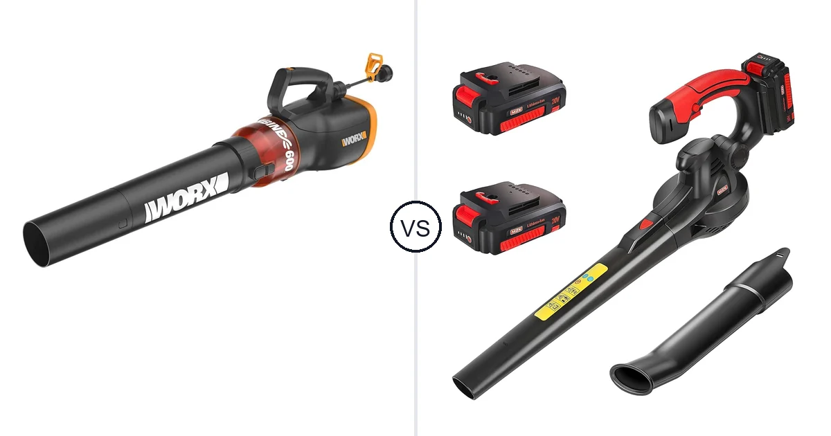 WORX WG520 vs MZK ET1613 Leaf Blower: Best Choice?