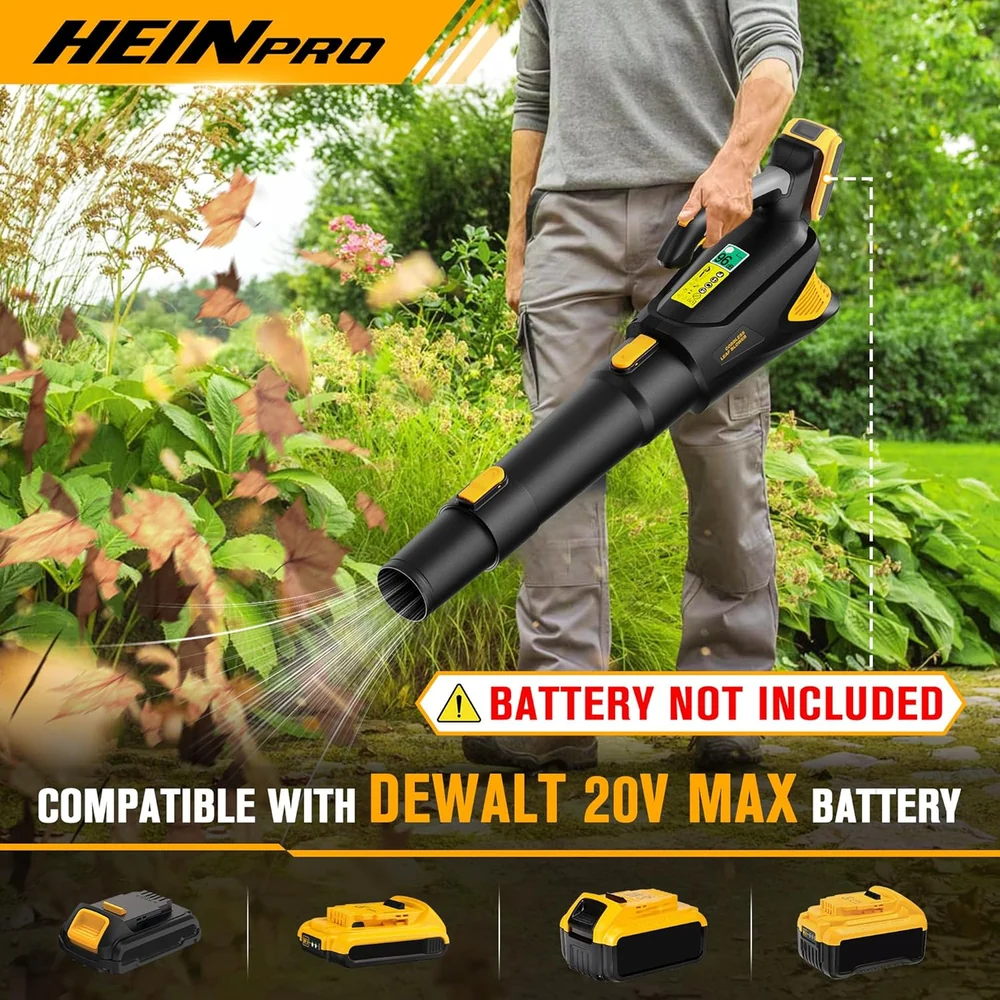 HEINPRO Cordless Leaf Blower 500CFM Compatible
