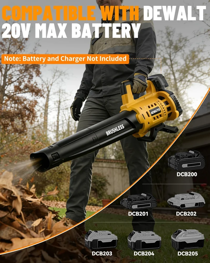 Aenkuto Cordless Leaf Blower for DEWALT 20V