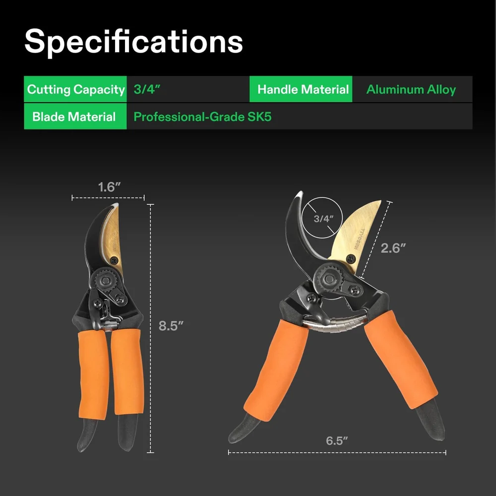 VIVOSUN Soft Grip Pruner