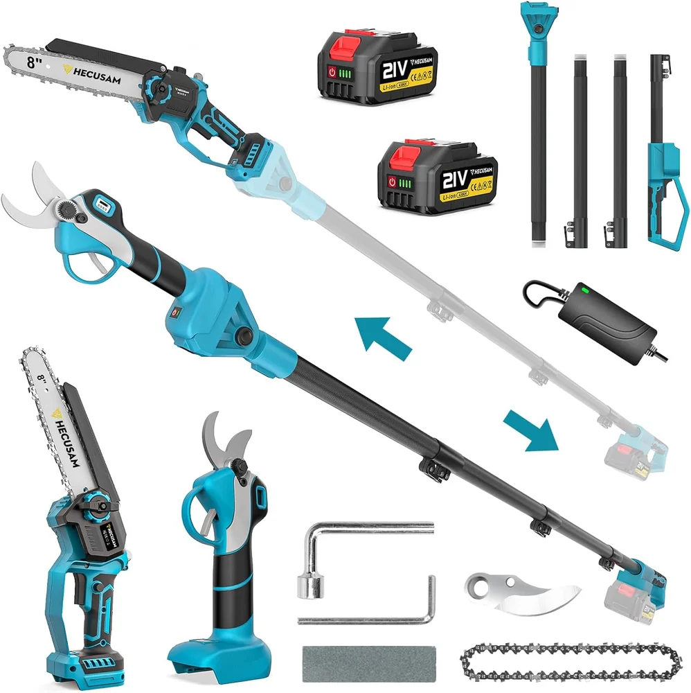Seesii Electric Chainsaw Trimmer Pruner: 3-in-1 Cordless