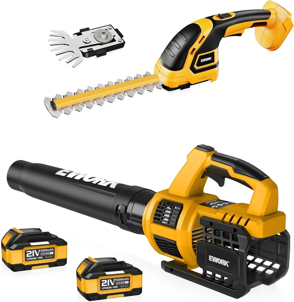 Houselife Cordless Hedge Trimmer and Leaf Blower