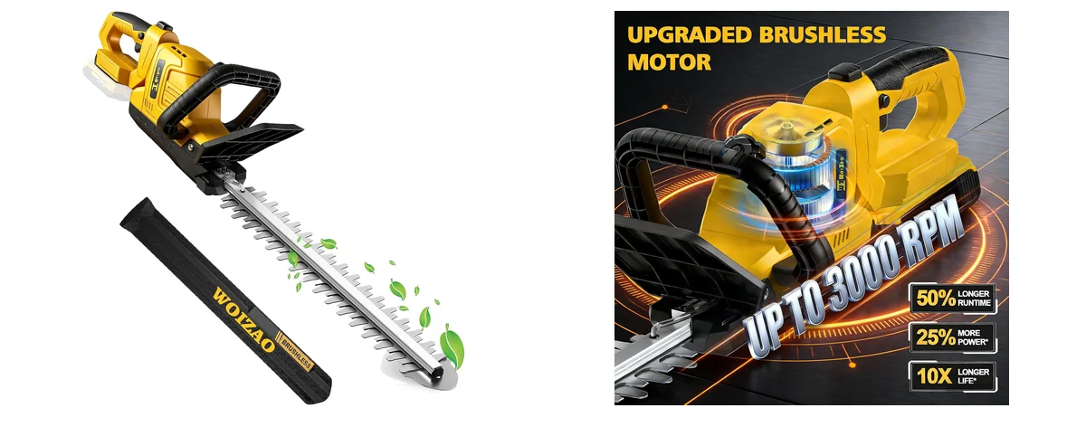 WOIZAO Cordless Hedge Trimmer Compatible images