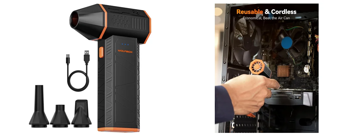 WOLFBOX MegaFlow 50 Compressed Air Duster-110000RPM Super images