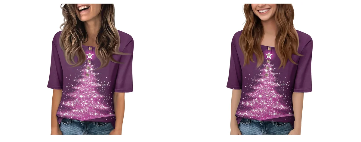 Womens Summer Tops Elbow Sleeve Tops Women images